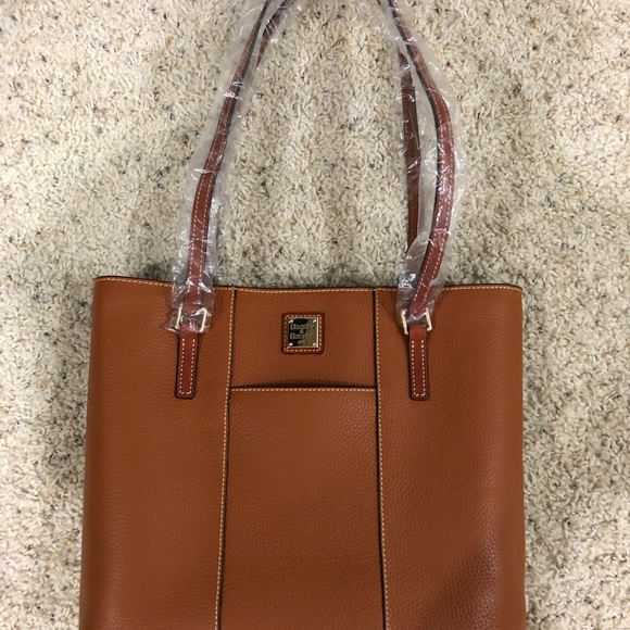 Dooney & Bourke Caramel Leather Lexington Tote - Picture 4 of 7